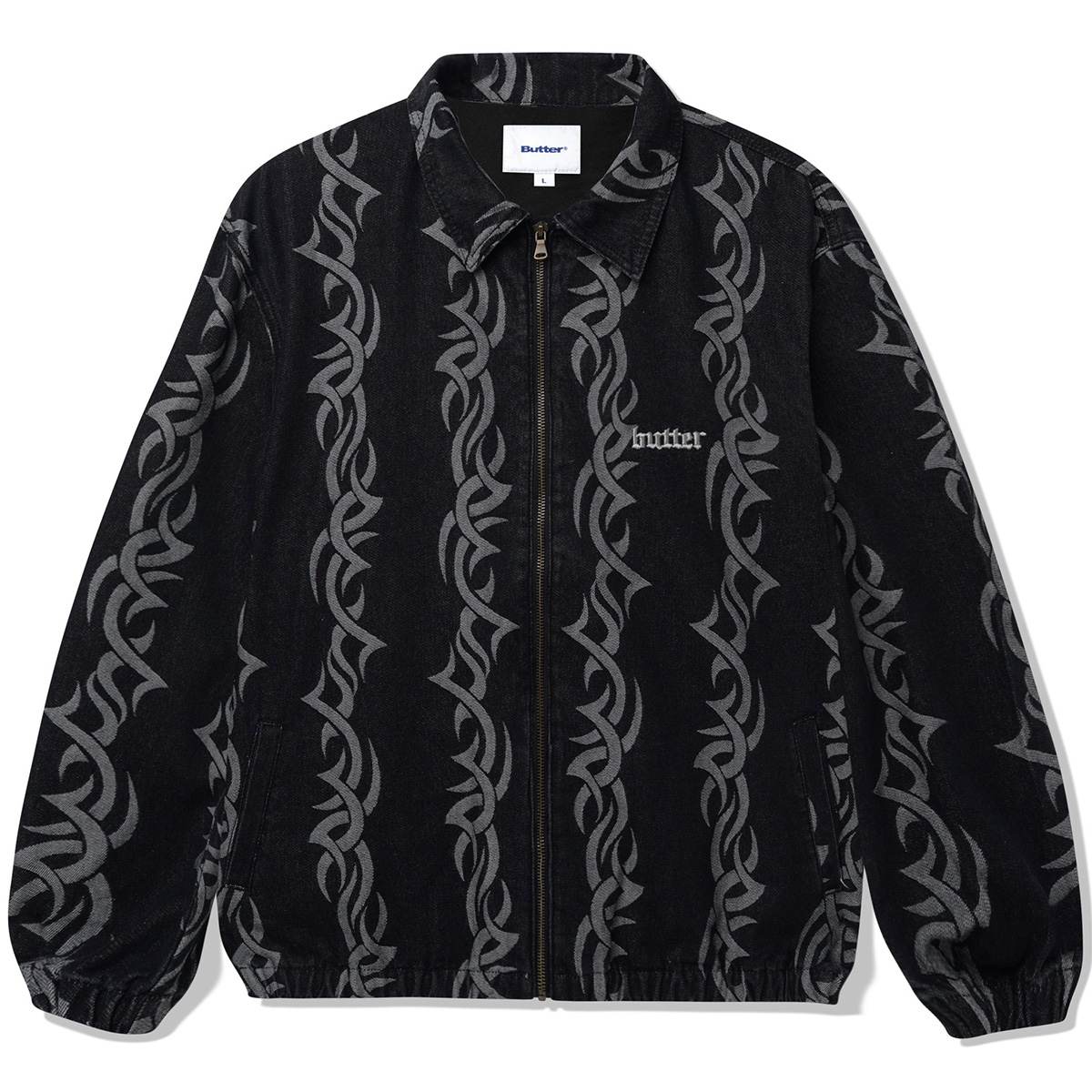 Butter Goods Tribal Denim Jacket Black