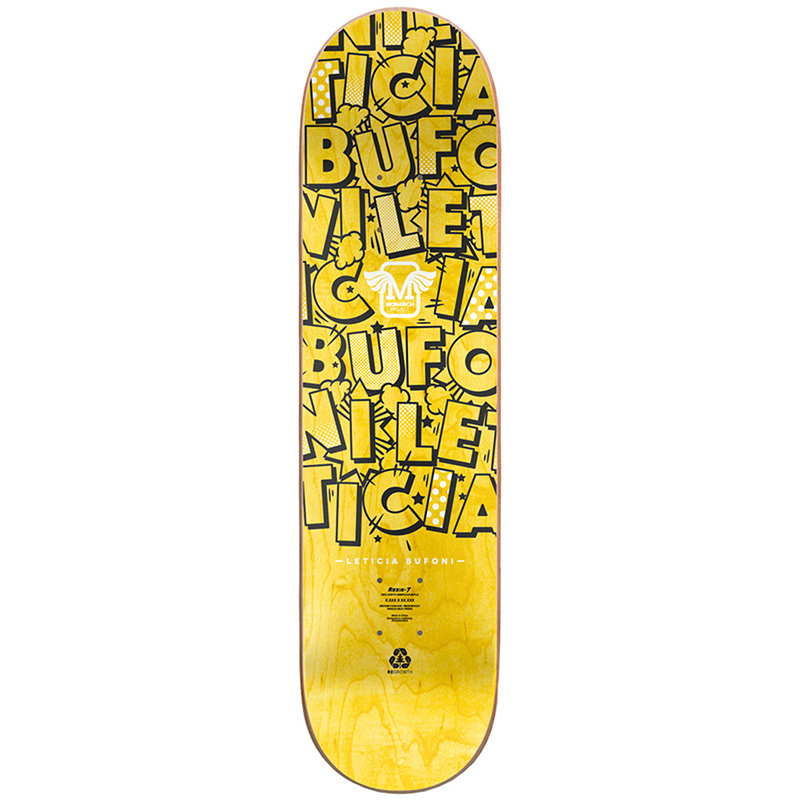 Monarch Project Leticia Rialto R7 Skateboard Deck Red 8.0