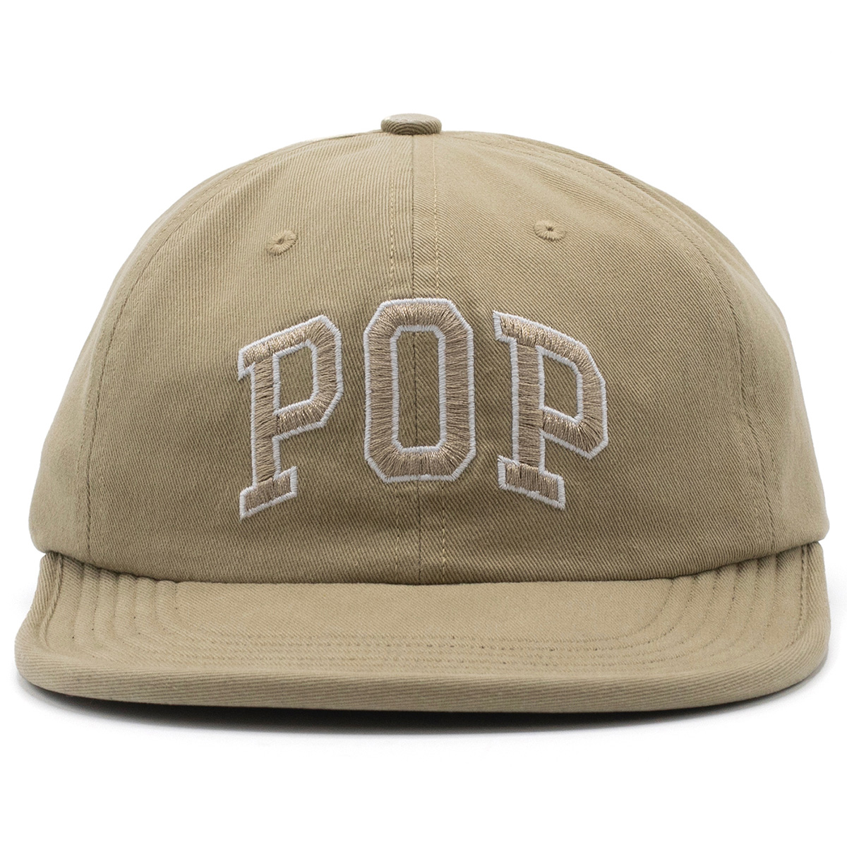 POP Arch Sixpanel Flexfoam Hat White Pepper