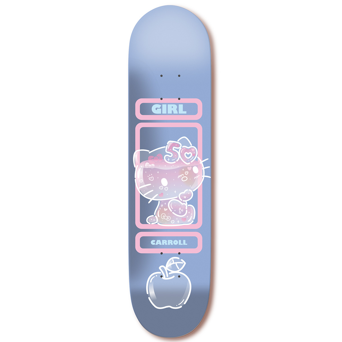 Girl Carroll Hello Kitty 50 Skateboard Deck 8.25