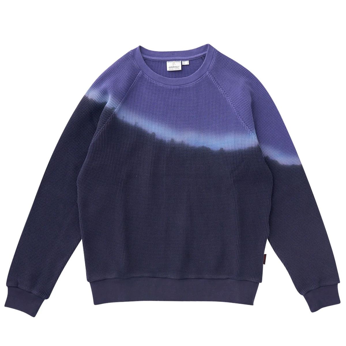 Gramicci Waffle Crewneck Sweater Gradient Dye