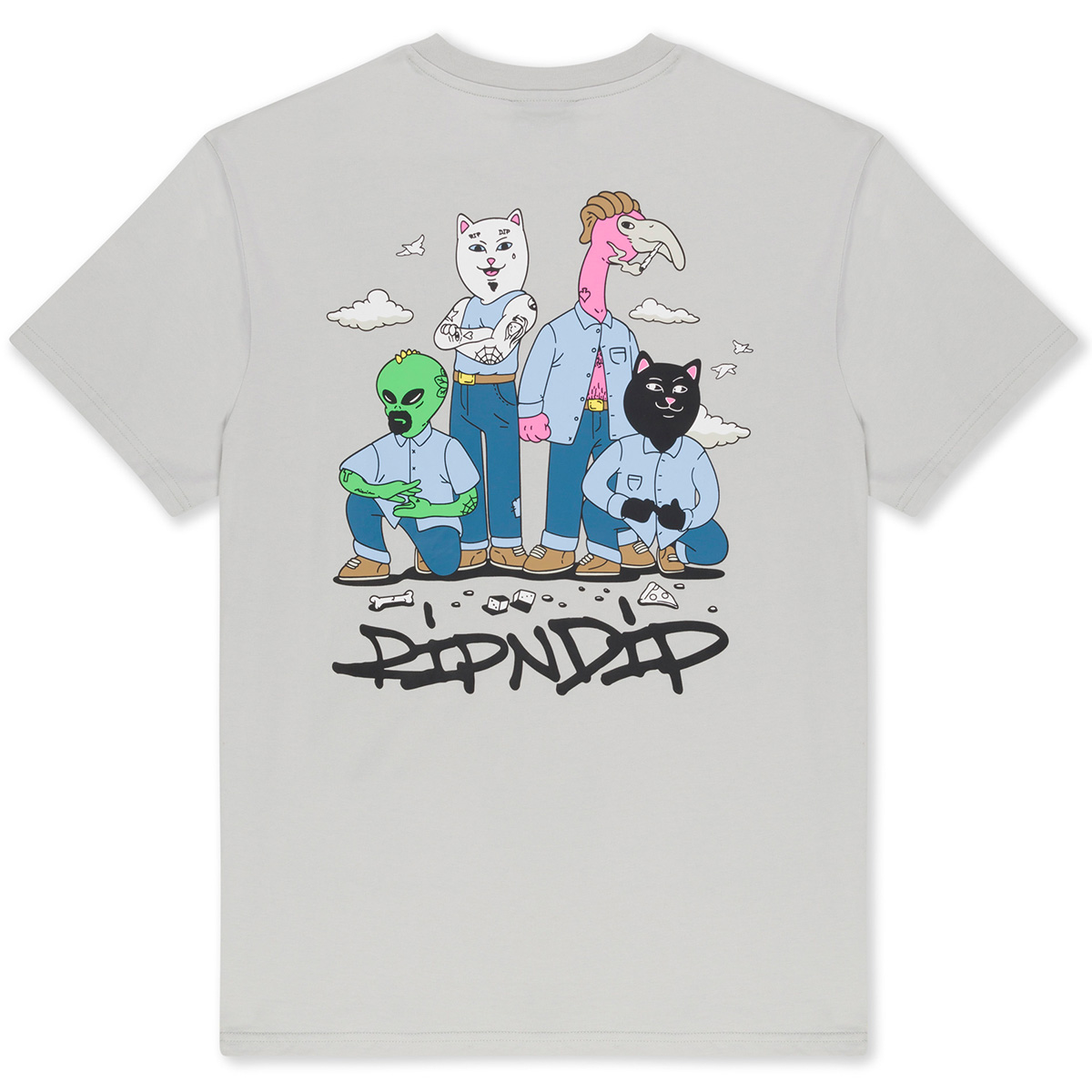 RipnDip So Dangerous So Cute T-Shirt Grey