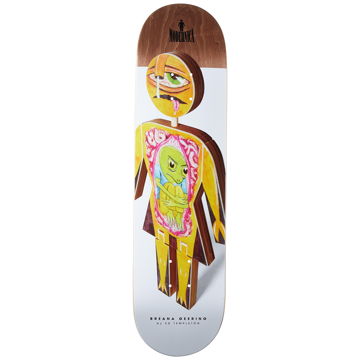 Girl Geering Modernica '24 Skateboard Deck 8.5