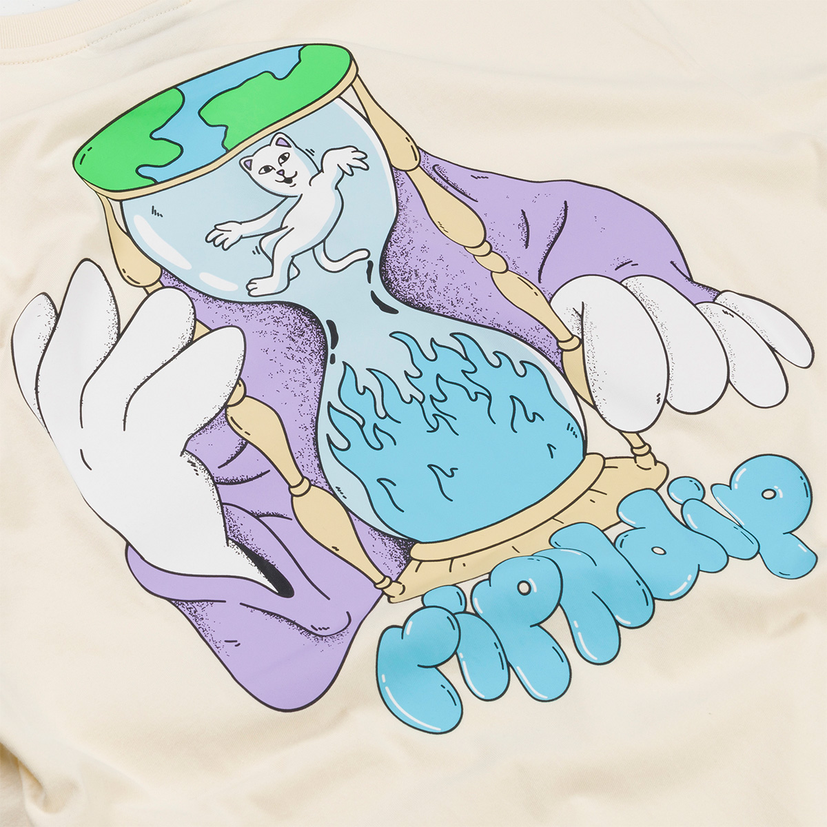 RipnDip Time Turner T-Shirt Natural 