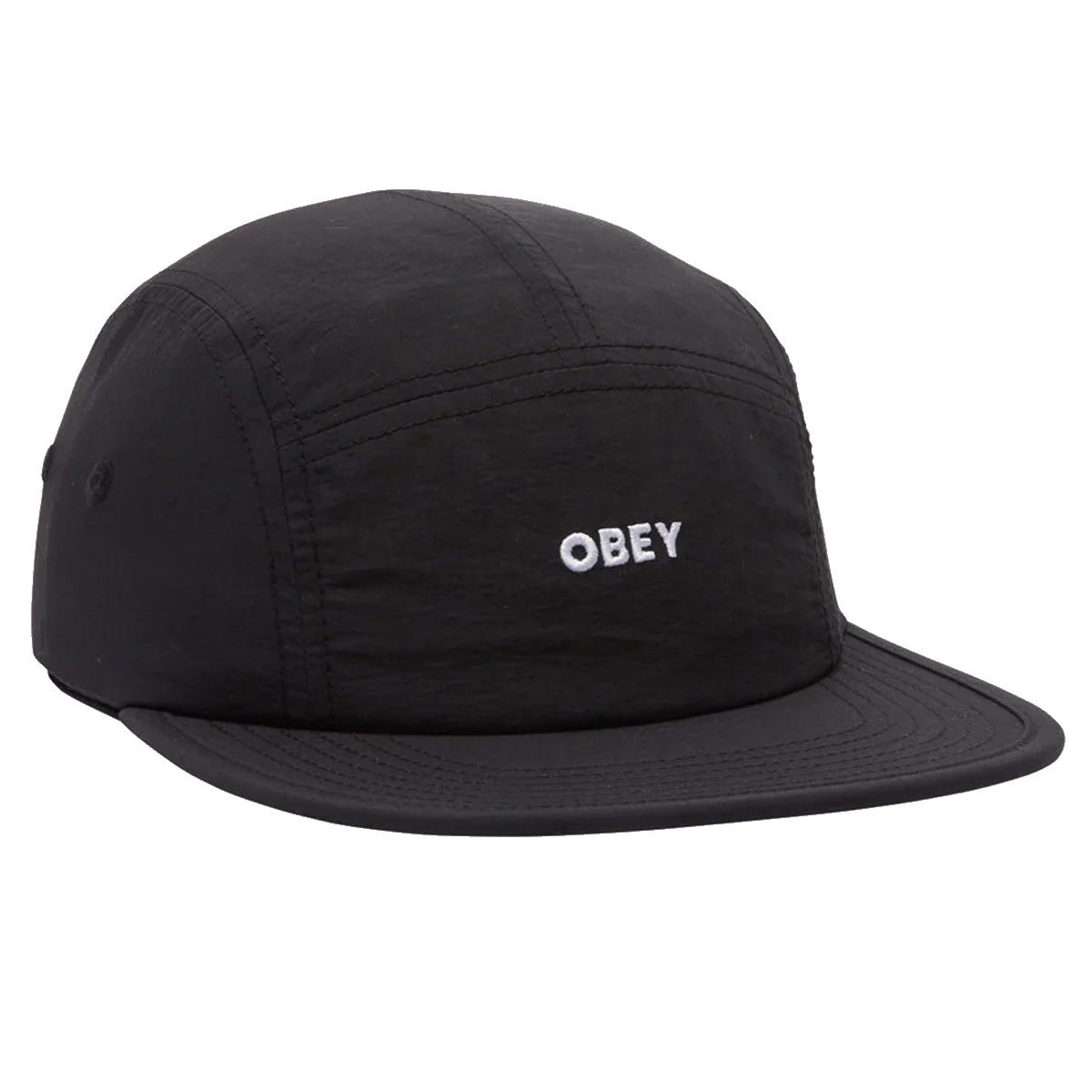 Obey Bold Nylon Camp Cap Black