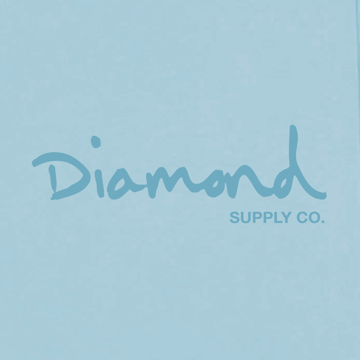 Diamond Og Script Tonal T-Shirt Light Blue