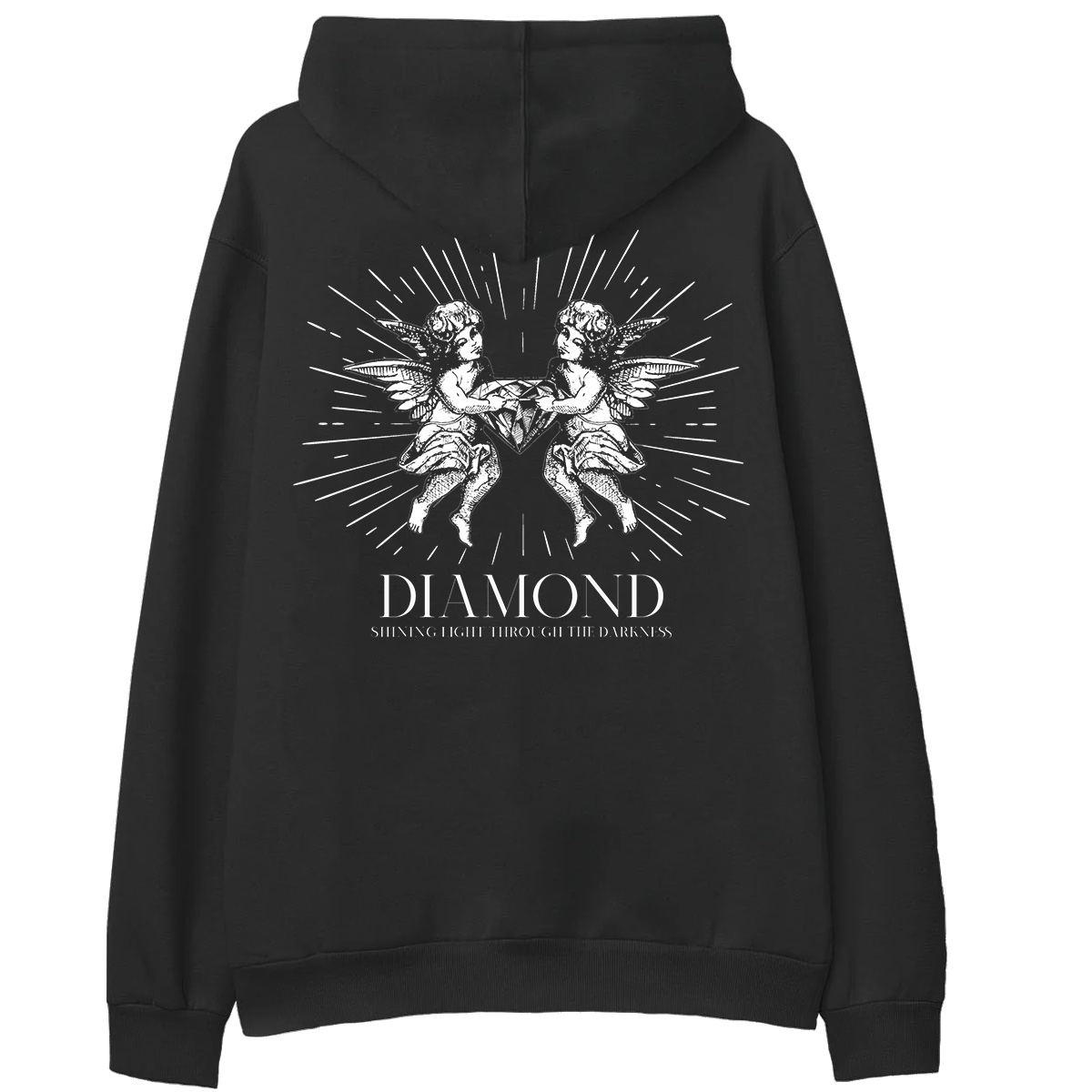 Diamond Shine Bright Hoodie Washed Black