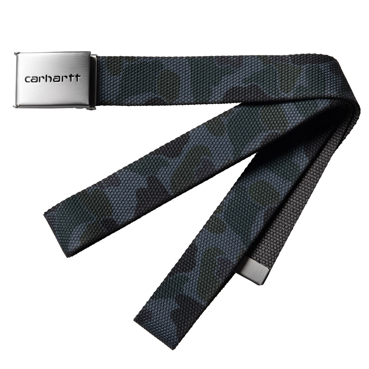 Carhartt WIP Clip Belt Chrome Camo Duck Grey