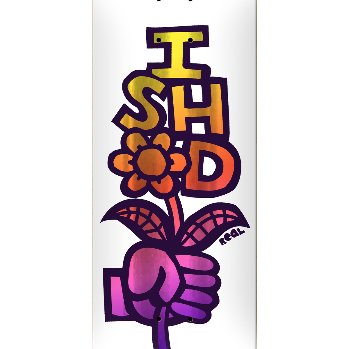 Real Ishod Bouquet Skateboard Deck 8.38 