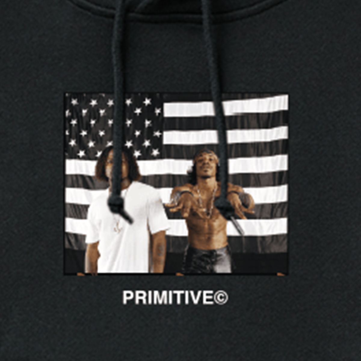 Primitive x Outkast Stripes Hoodie Black