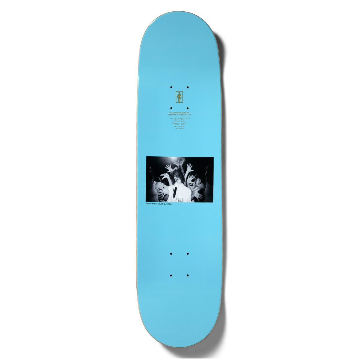 Girl Spike Photo Series V2 Karen O Skateboard Deck 8.25