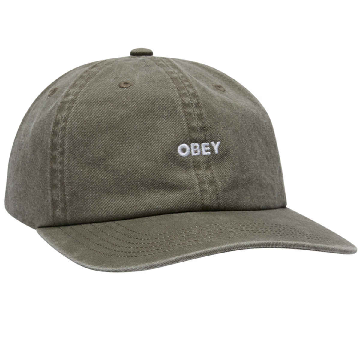 Obey Pigment Bold 6 Panel Strapback Pigment Olive