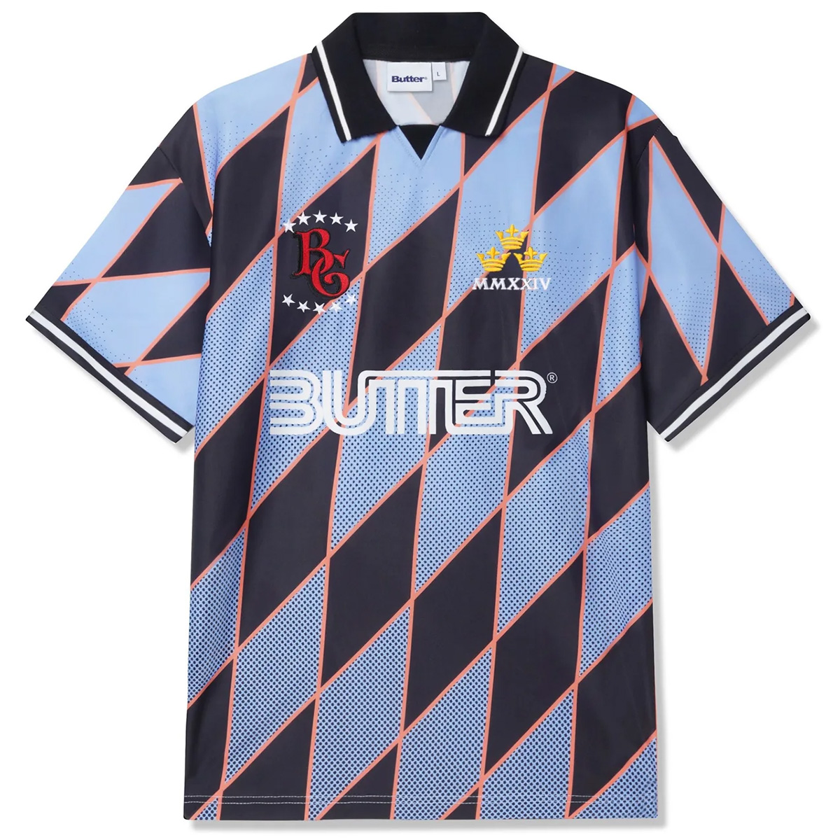 Butter Goods Football Jersey Blue / Black