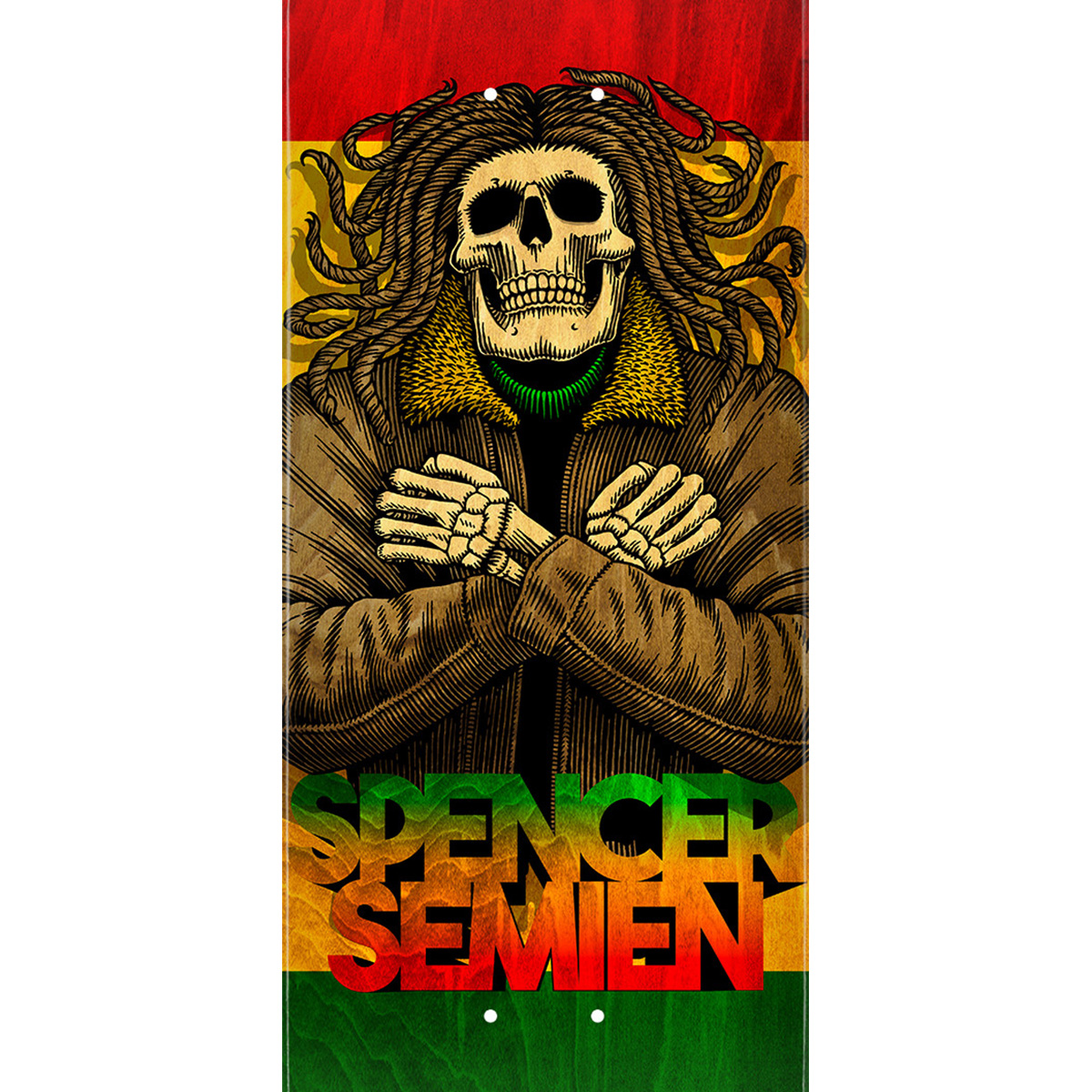 Powell Peralta Spencer Semien Dreads Flight Sktbrd Deck Shape 243 8.25