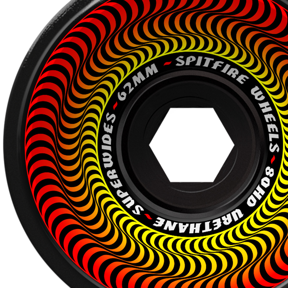 Spitfire 80HD Superwides Wheels Black 62mm