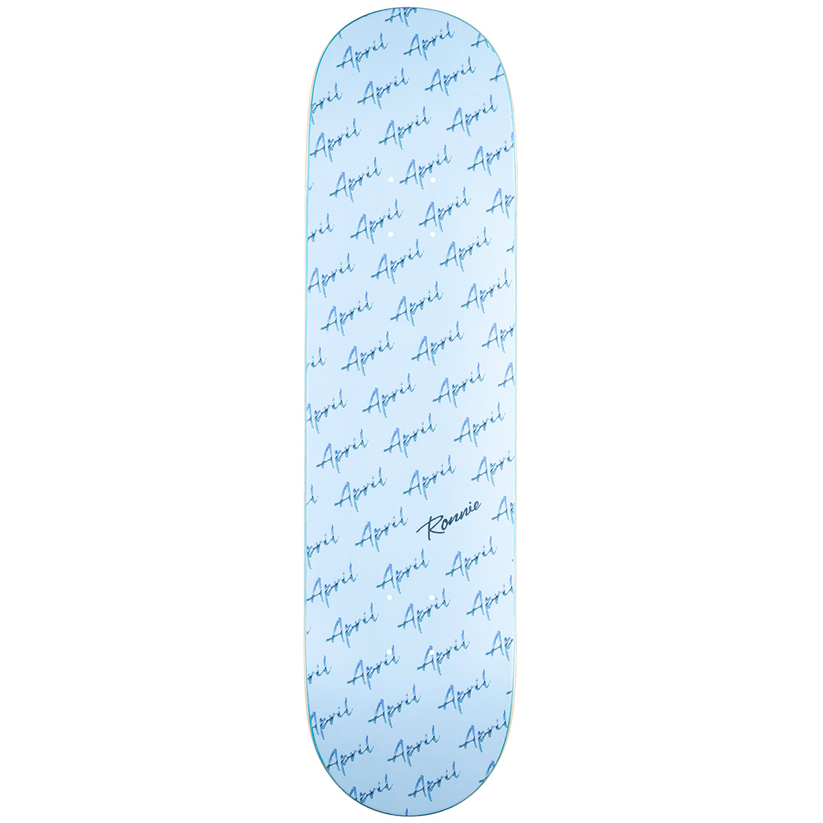 April Ronnie Kessner Script Logo Skateboard Deck 8.5