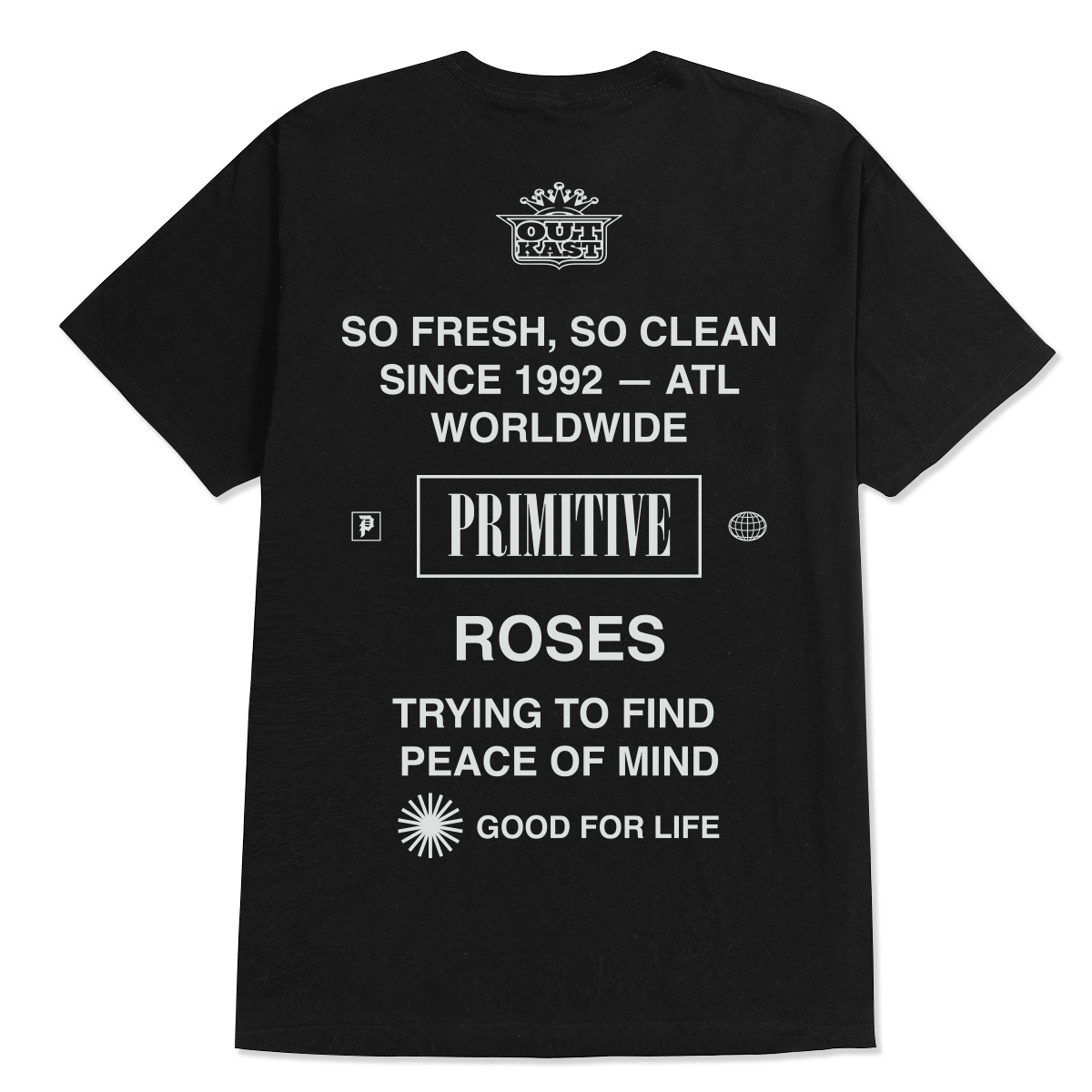 Primitive x Outkast Stripes T-Shirt Black