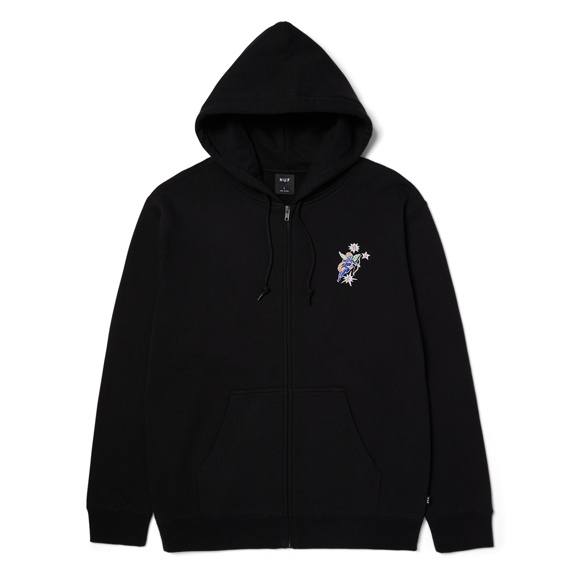 HUF Cupid Full Zip Hooded Sweater Black