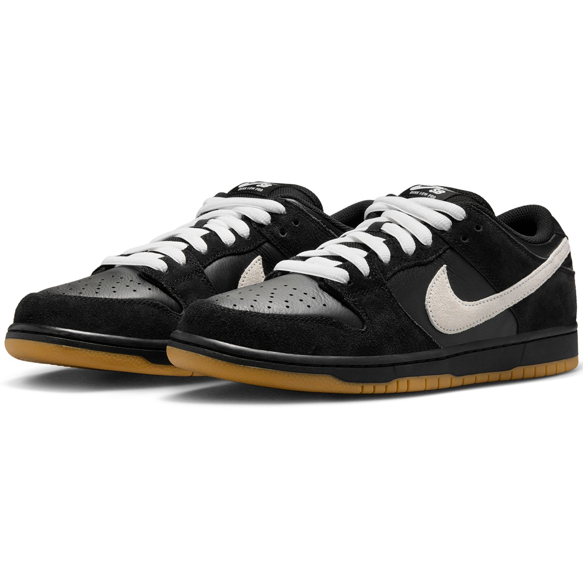 Nike SB Dunk Low Pro Black/White-Black-Gum Light Brown