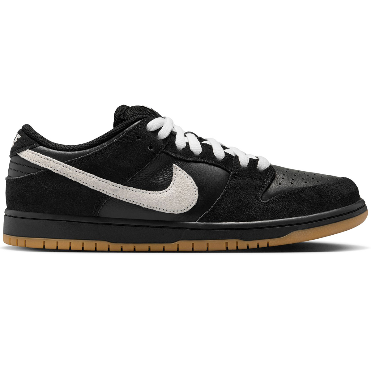 Nike SB Dunk Low Pro Black/White-Black-Gum Light Brown