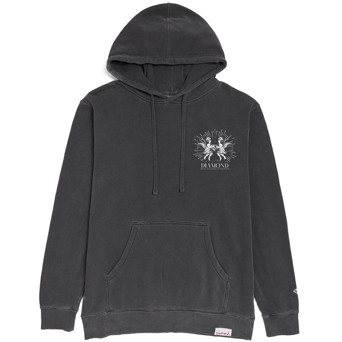 Diamond Shine Bright Hoodie Washed Black