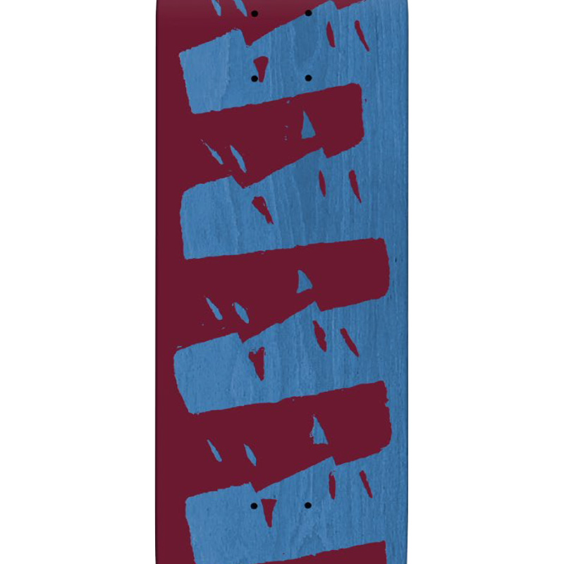 Theories Moai Knock Out Skateboard Deck Burgundy 8.25