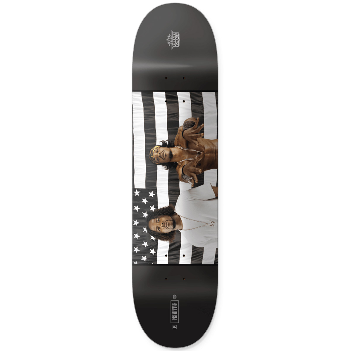 Primitive x Outkast Stripes Skateboard Deck Black 8.125