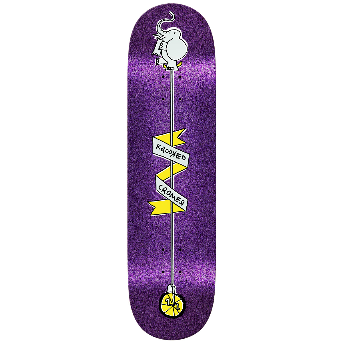 Krooked Cromer Unicycle Skateboard Deck 8.38