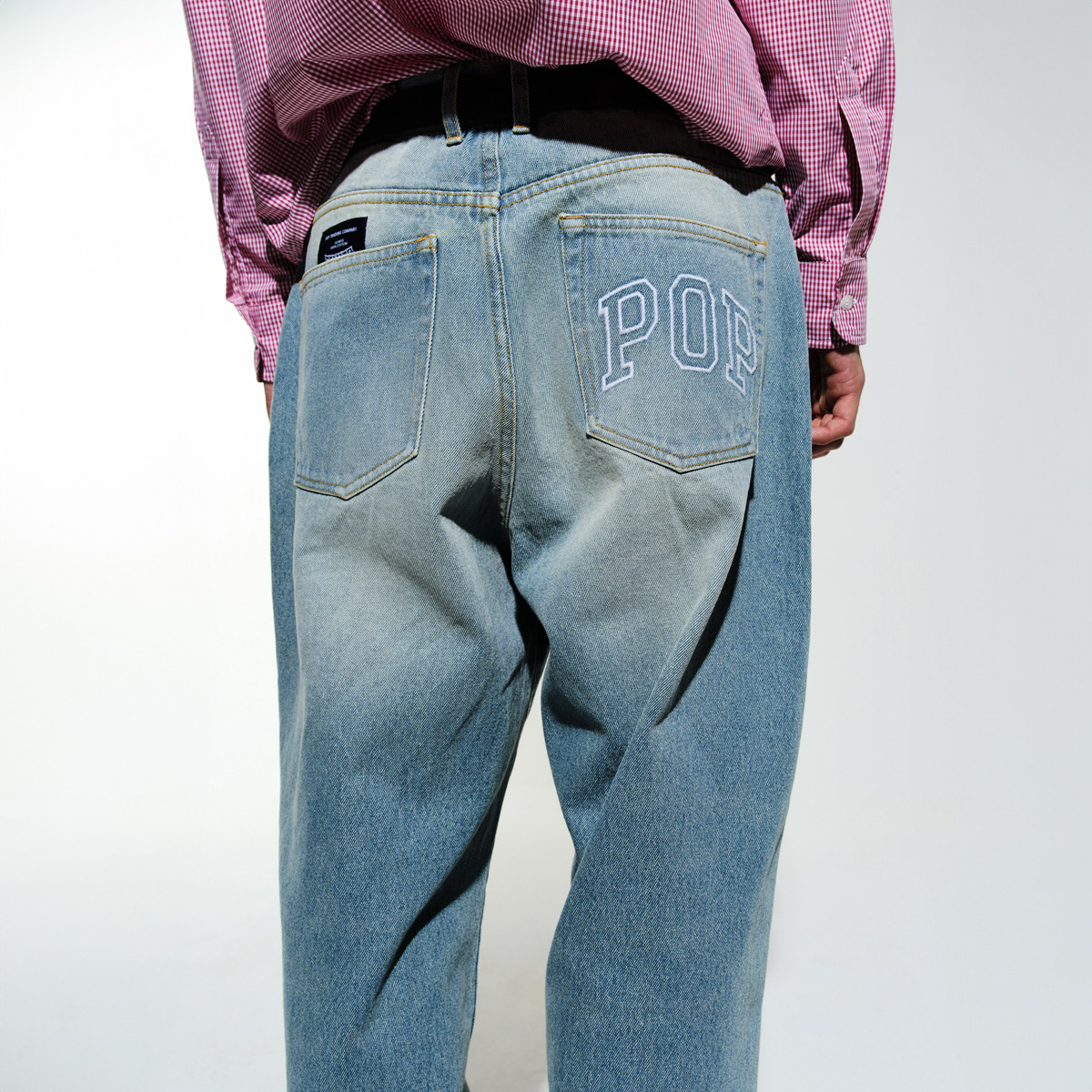 POP DRS Pants Washed Denim