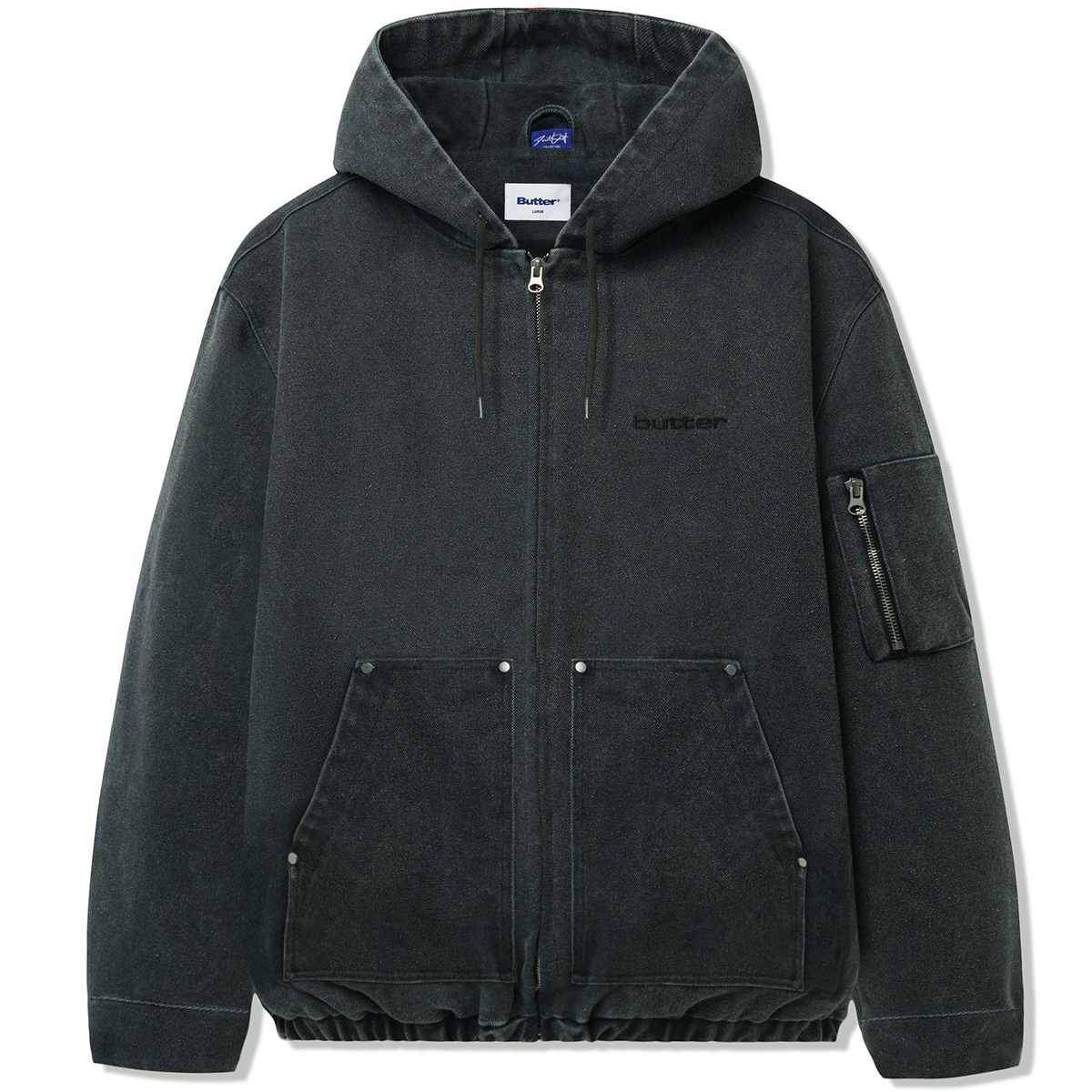 Butter Goods Davide Work Jacket Washed Black