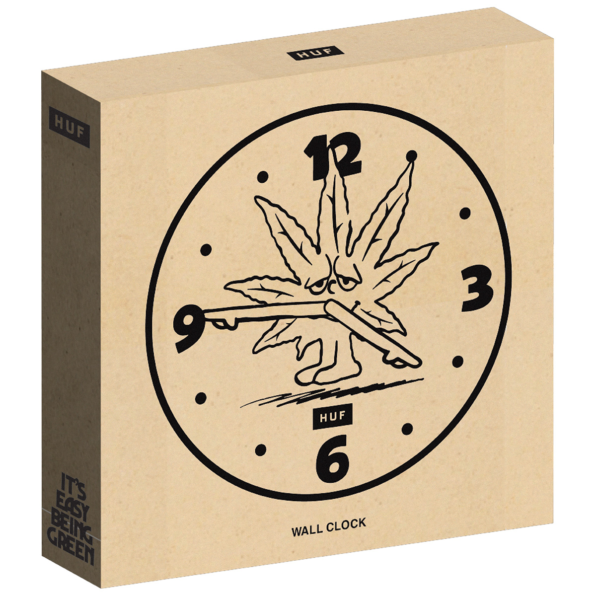 HUF Green Buddy Wall Clock Natural | No size | 1132479_No size