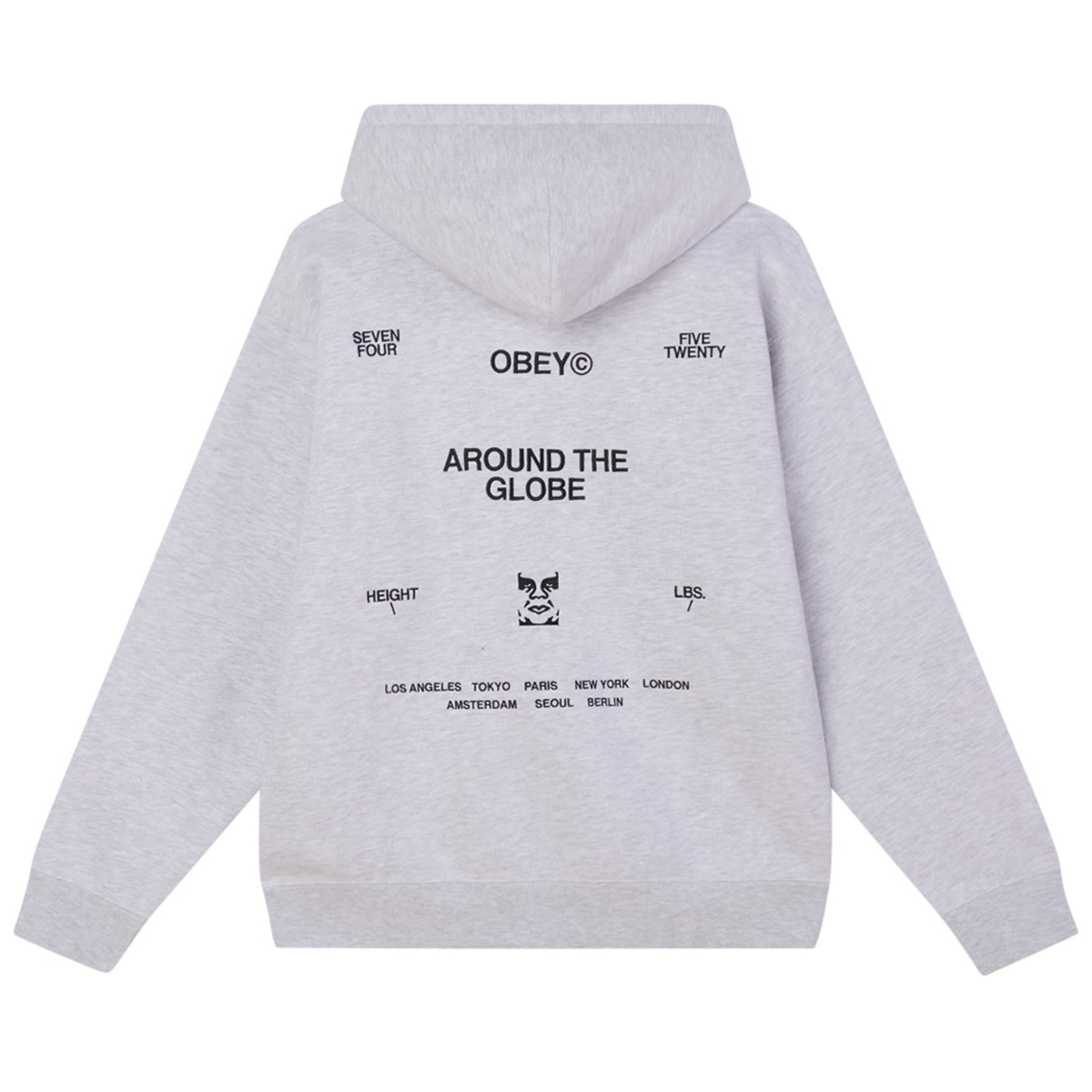 Obey Business Hooded Sweater Ash Grey