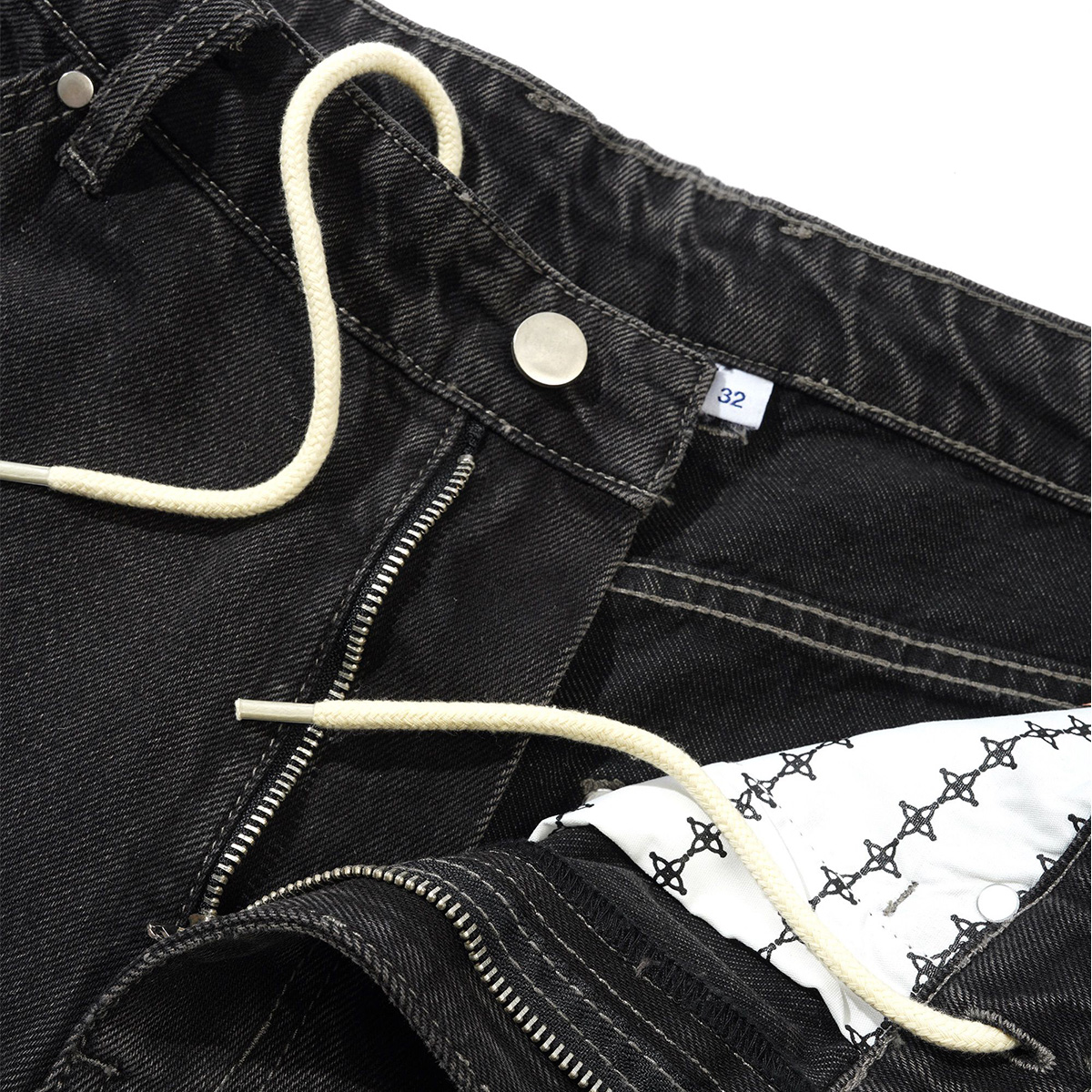 Butter Goods Davide Double Knee Denim Jeans Washed Black