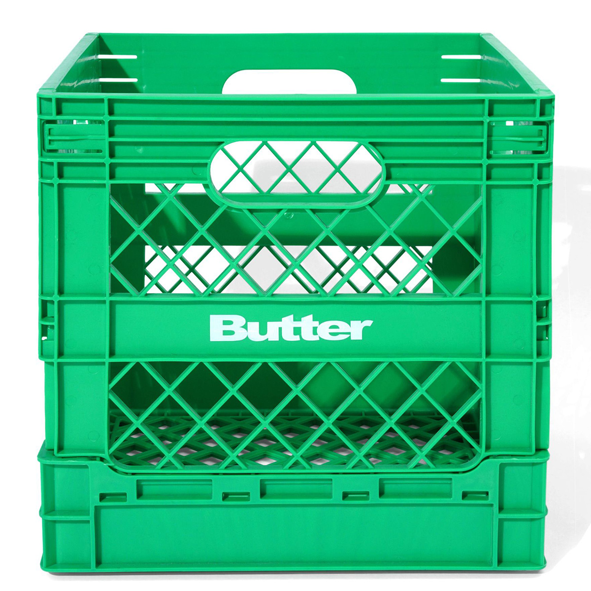 Butter Goods Collapsable Record Crate Green