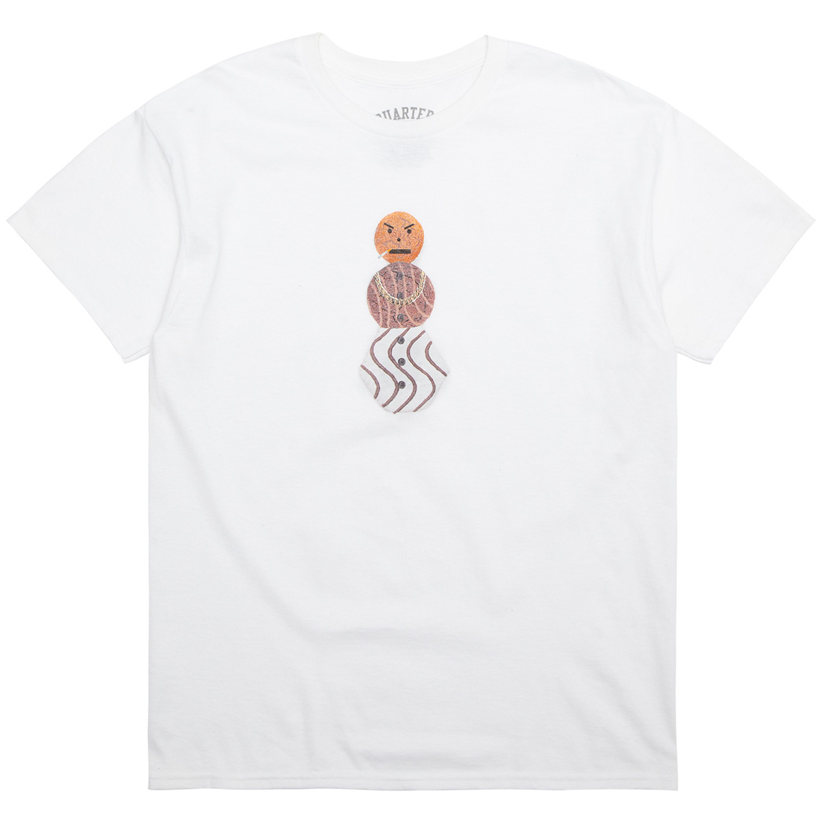 Quartersnacks Front Snackman T-Shirt White