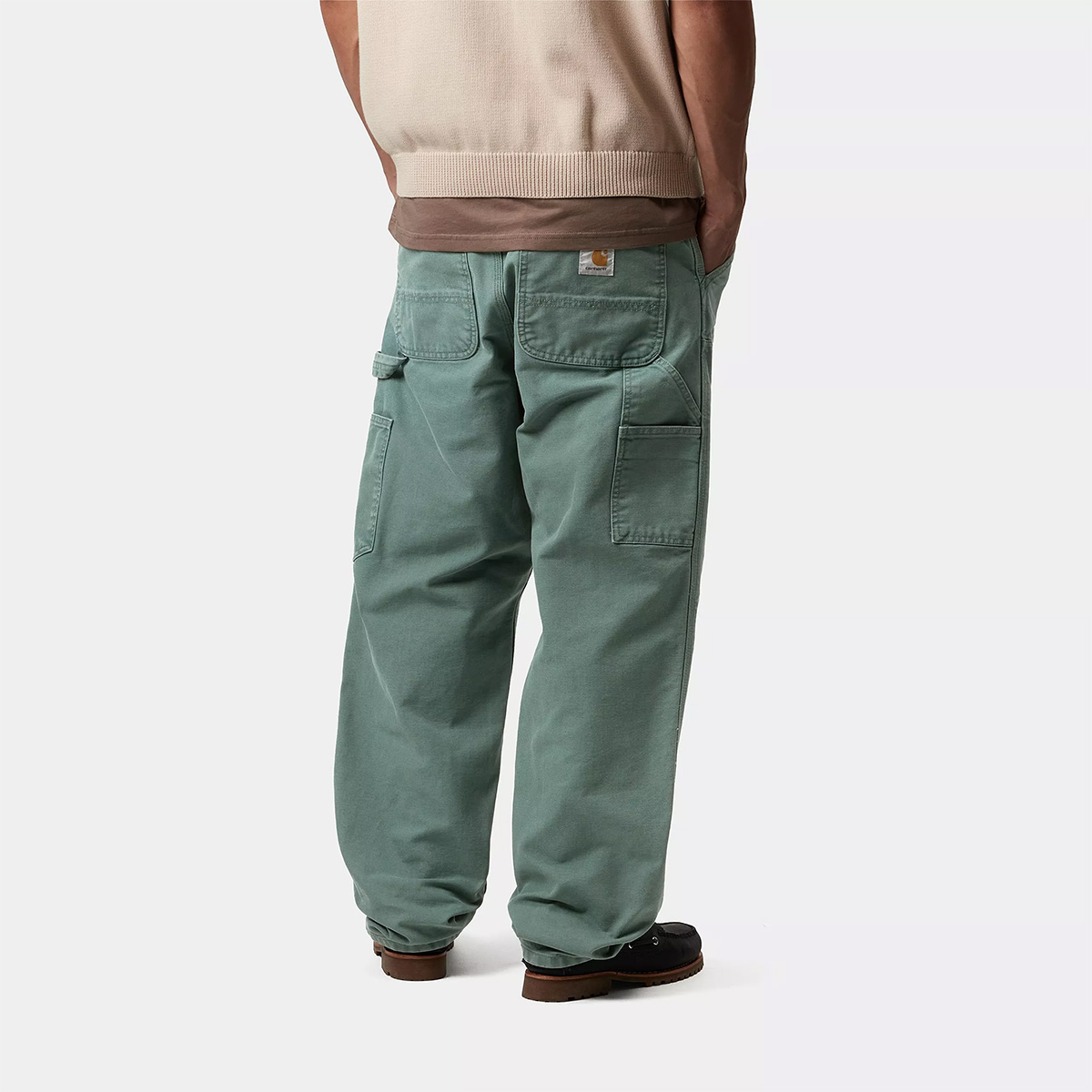 Carhartt WIP Double Knee Pant Silver Pine Stone Canvas