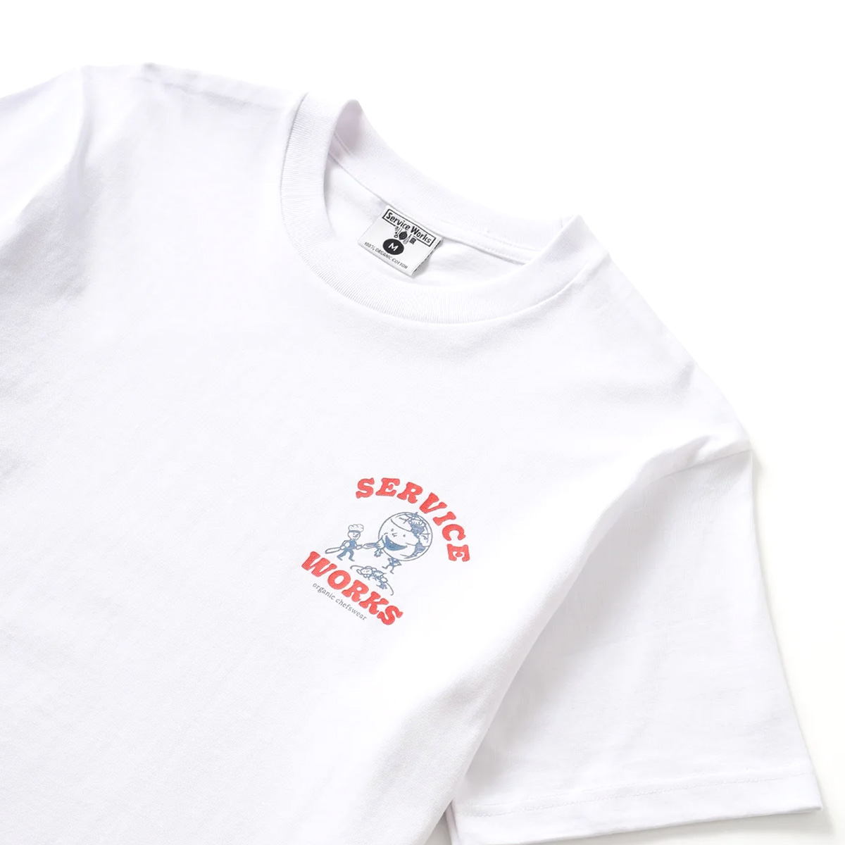 Service Works Organic Chefswear T-Shirt White