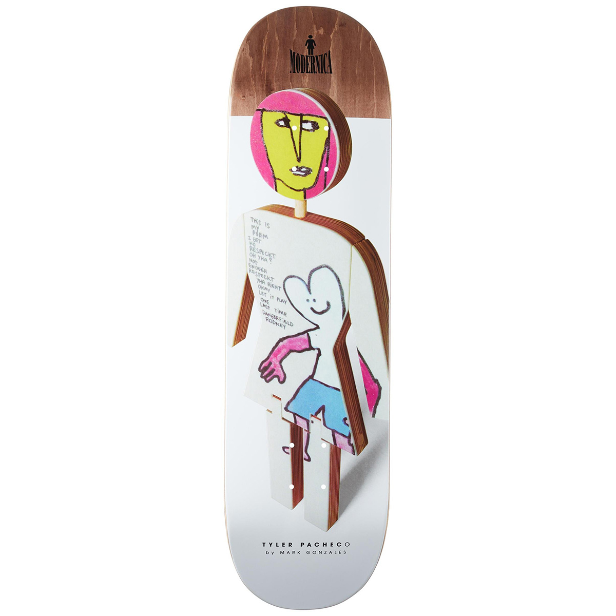 Girl Pacheco Modernica '24 Skateboard Deck 8.375