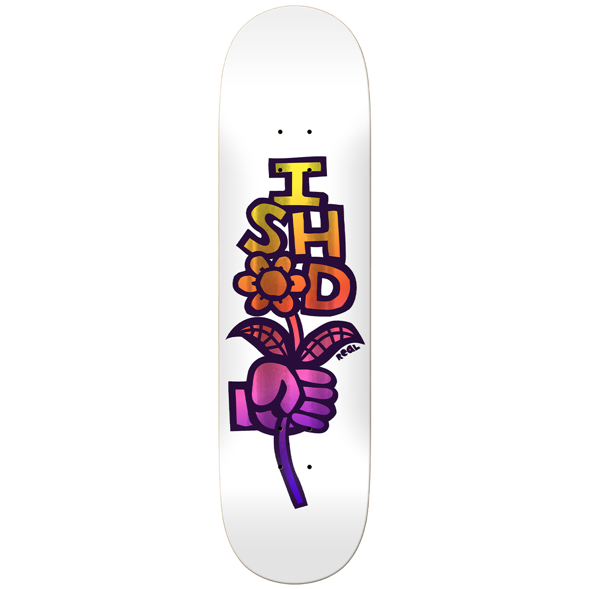 Real Ishod Bouquet Skateboard Deck 8.38 