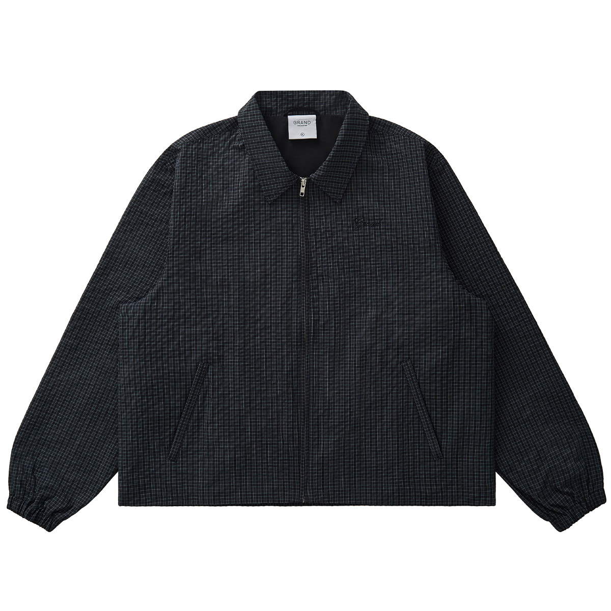 Grand Collection Tompkins Jacket Poly/Rayon Black Plaid