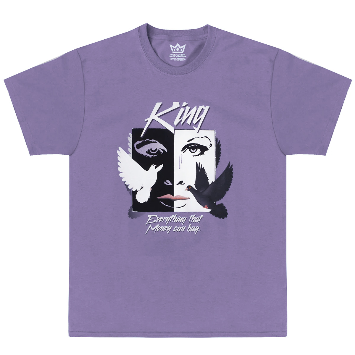 King Doves T-Shirt Violet