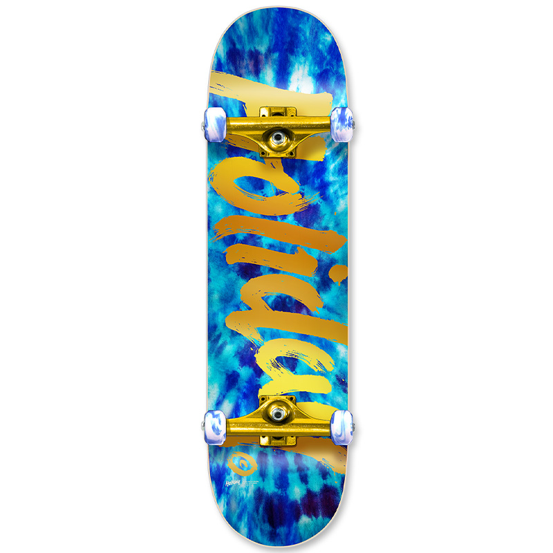 Holiday Skateboards Tie Dye Ice Complete Skateboard 8.0