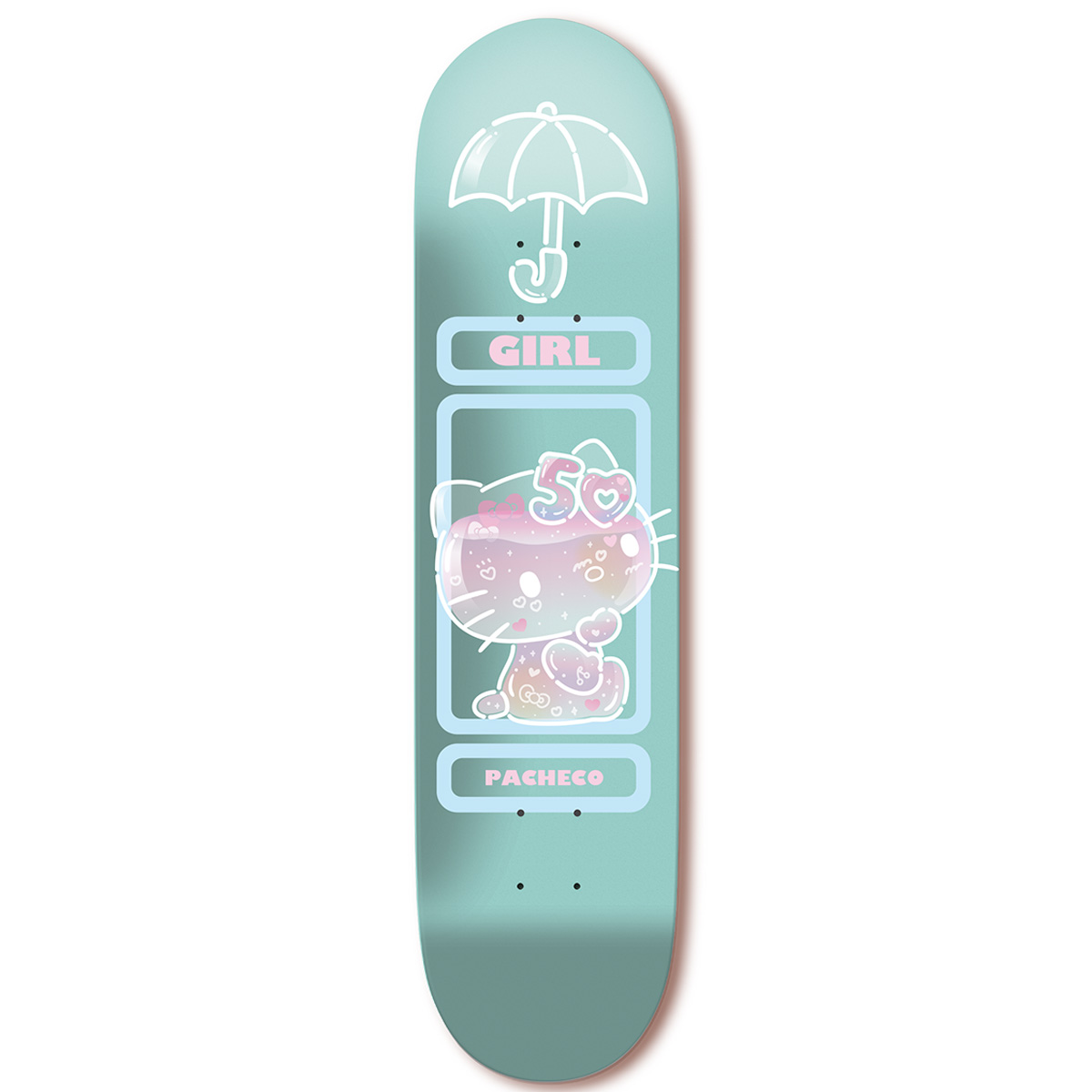 Girl Pacheco Hello Kitty 50 Skateboard Deck 8.375