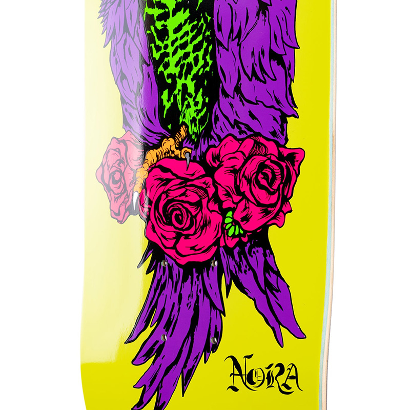 Welcome Nora Peregrine On Wicked Princess Skateboard Deck Neon Yellow 8.125