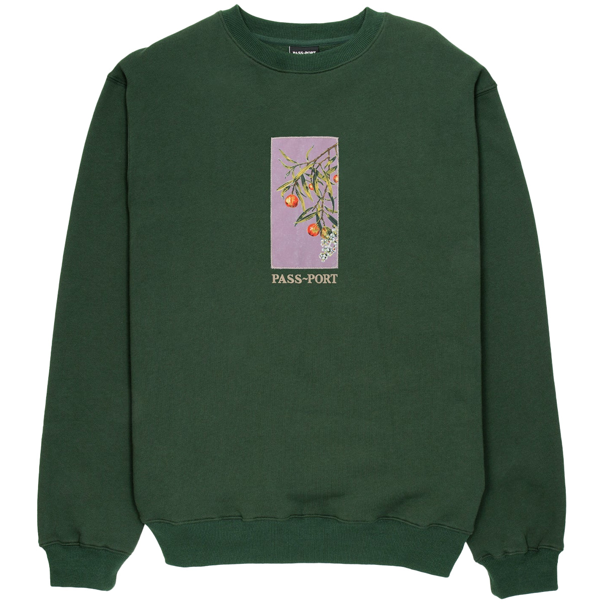 Pass Port Quandong Crewneck Sweater Forest Green