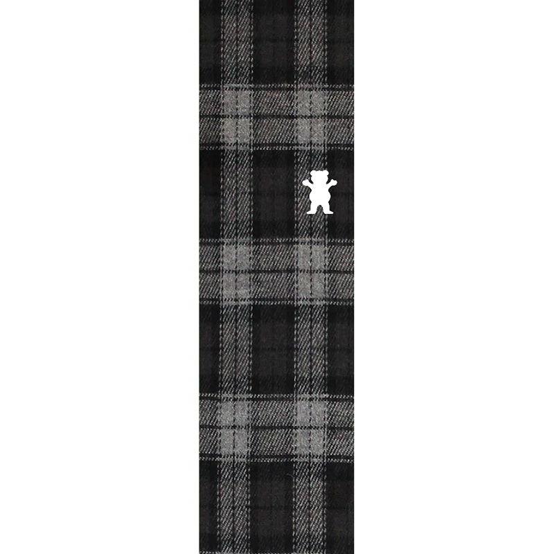 Grizzly Plaid OG Bear Griptape Sheet Grey 4