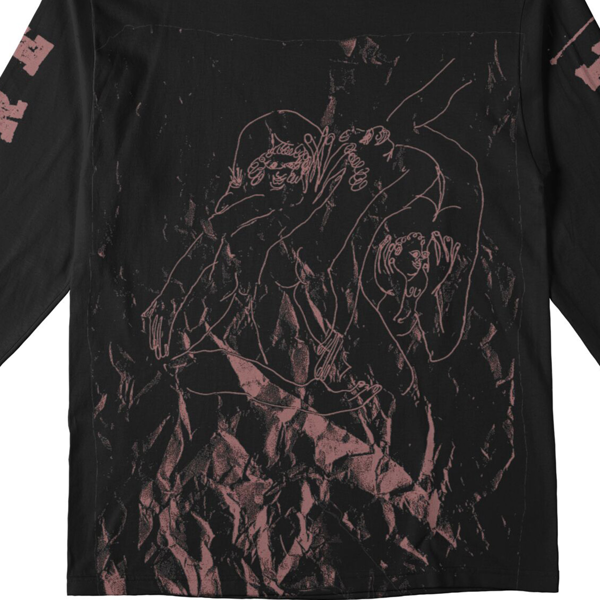 There Noise Longsleeve T-Shirt Black/Pink