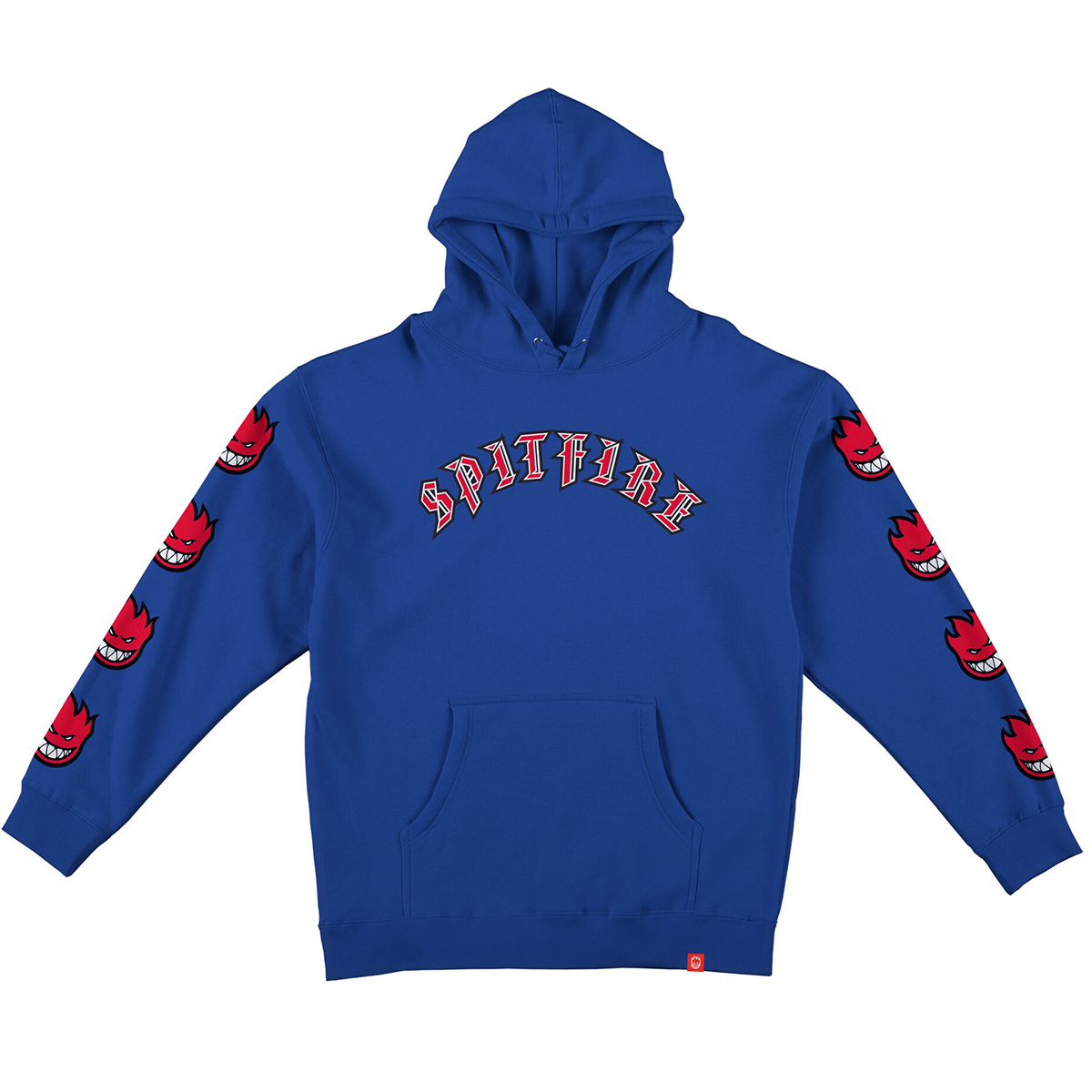 Spitfire Old E Bighead Fill Sleeve Hoodie Royal Red Whites S 1137239 S