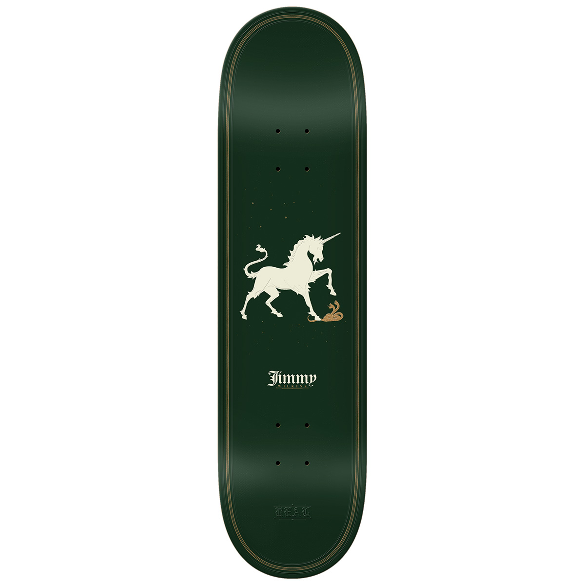 Real Wilkins Unicorn Skateboard Deck 8.38 