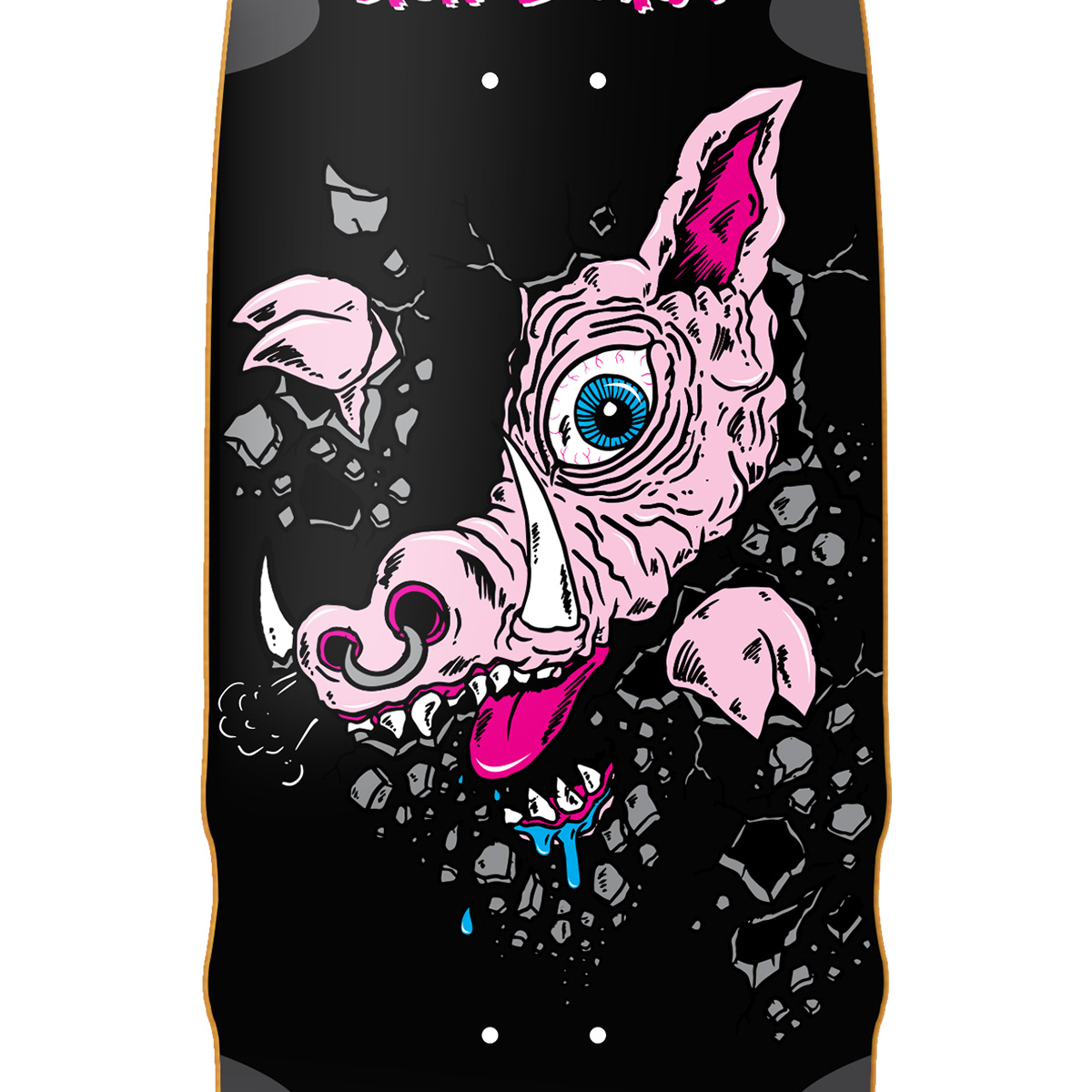 Heroin Swampys Bog Hog Wheel Wells Skateboard Deck 10.75